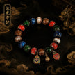 Sacred Guardian Wealth & Protection Bracelet – Multi-Colored Temple Ash Liuli