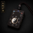 Taoist Yin Yang Bagua Ebony Wood Pendant - Feng Shui Protection & Energy Balance Amulet Necklace